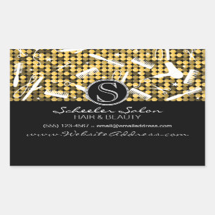 Golden Glam Custom Hair & Beauty Stickers