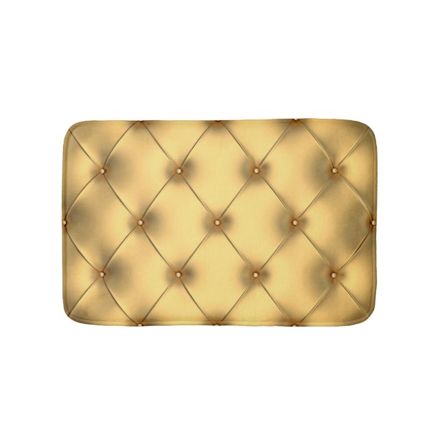 Golden Glamour: Luxurious Interior Decor. Bath Mat (Front)
