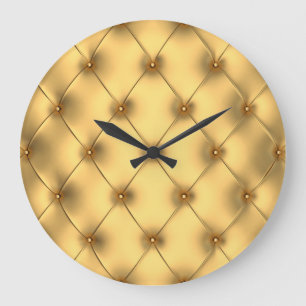 Golden Glamour: Luxurious Interior Decor. Large Clock