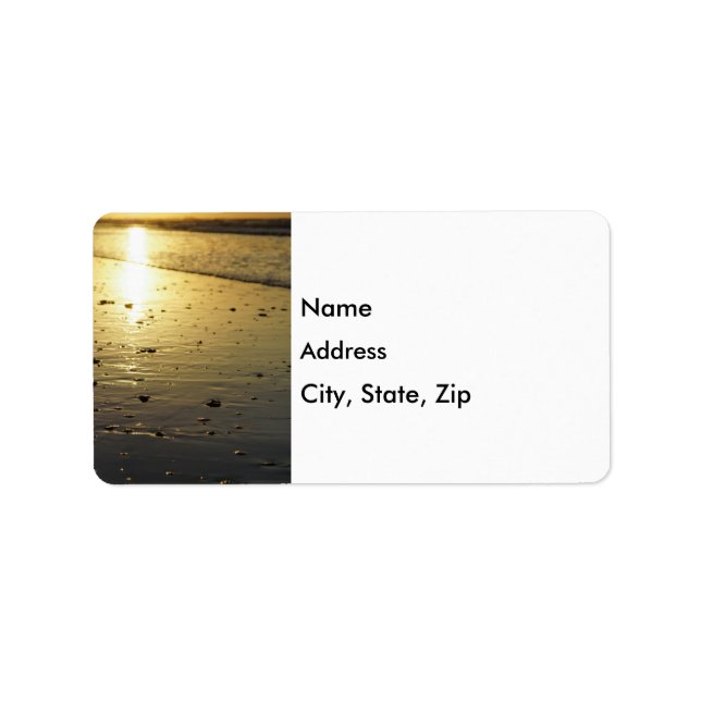 Golden Glassy Sand Label (Front)