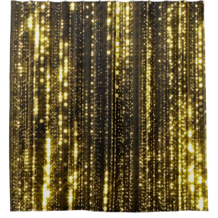 Golden Glitter: Bokeh Particles Background