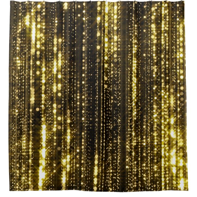 Golden Glitter: Bokeh Particles Background (Front)