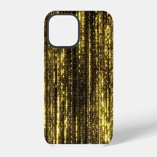 Golden Glitter: Bokeh Particles Background iPhone 12 Case