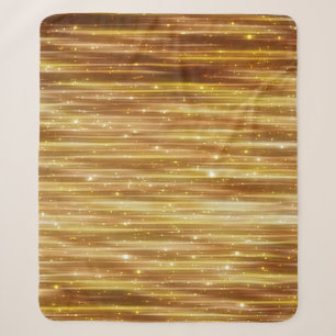 Golden Glitter: Bright Abstract Background. Sherpa Blanket