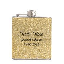 Golden Glitter Custom Text