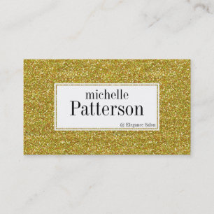 Golden Glitter D1 Appointment Business Cards