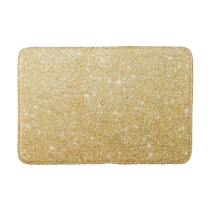 Golden Glitter Diamond Bath Mat
