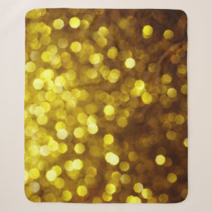 Golden glitter: festive Christmas texture. Sherpa Blanket