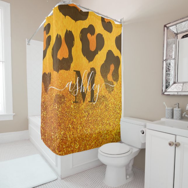 Golden Glitter Leopard Print (In Situ)