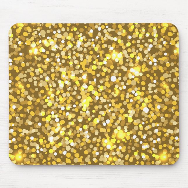 Golden glitter mouse pad (Front)