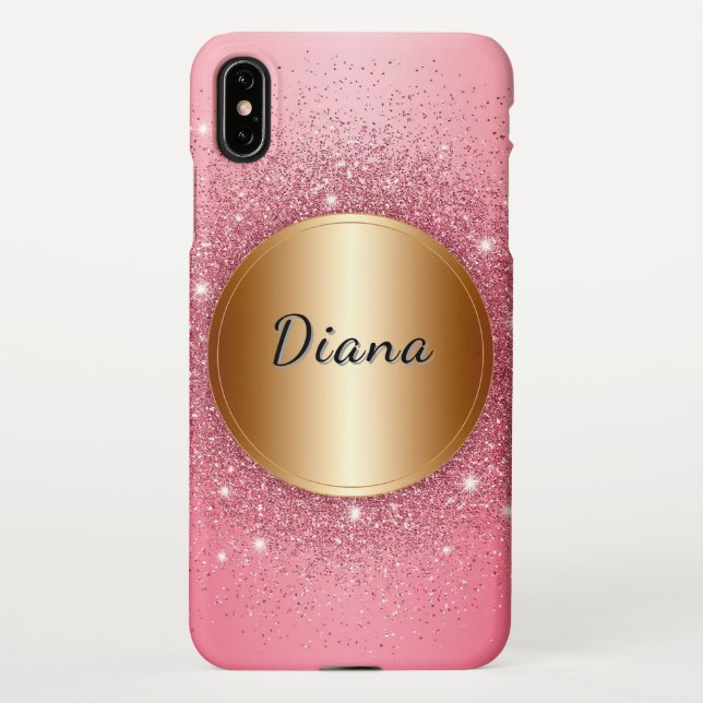 Golden Glitter Ring  iPhone Case (Back)