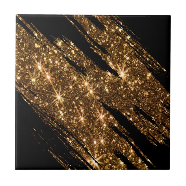 Golden Glitter Tile (Front)