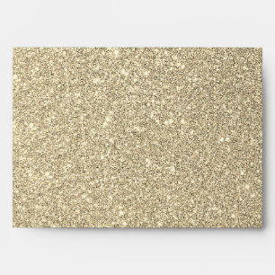 Golden glittery surface  envelope