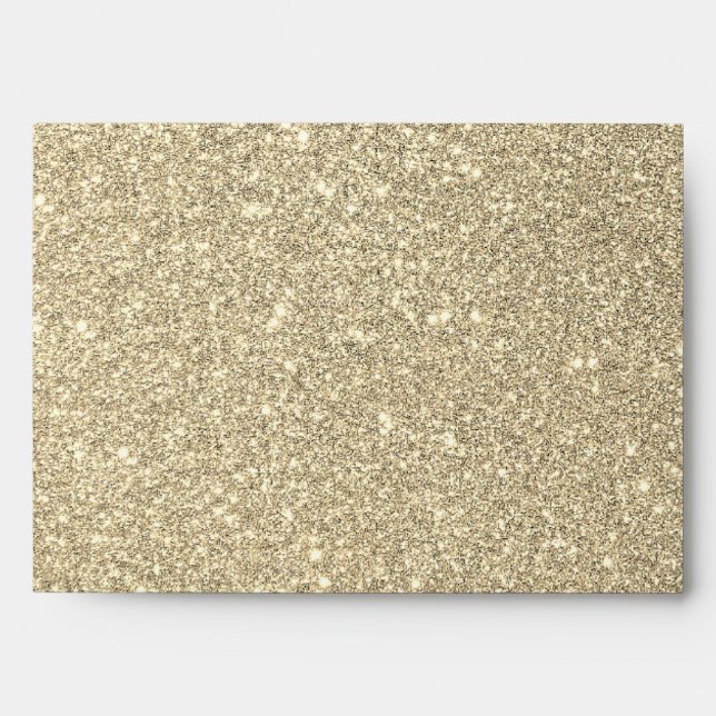 Golden glittery surface  envelope (Front)