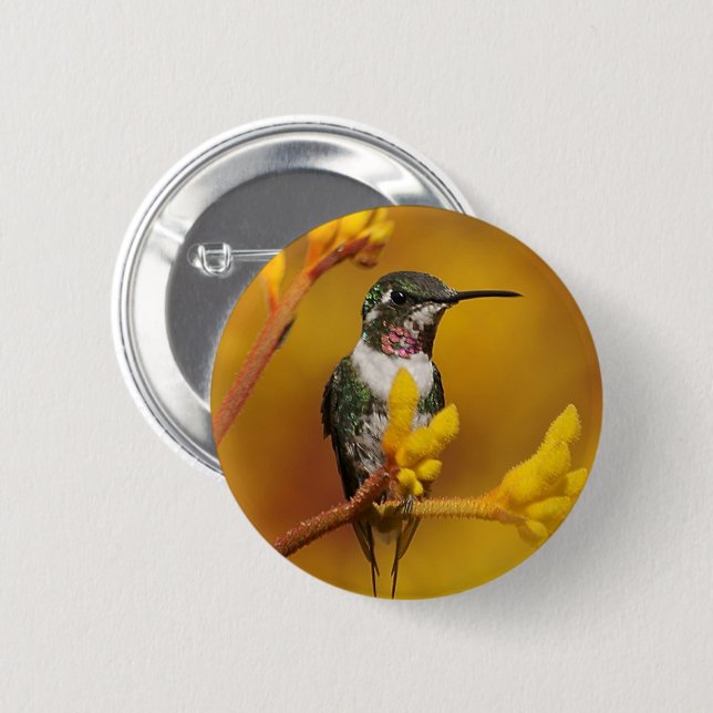 Golden Glow 2 Inch Round Button (Front & Back)