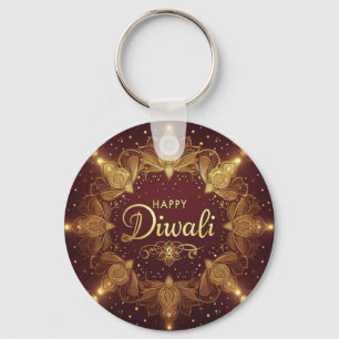 Golden Glow Diwali  Keychain