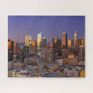 Golden Glow Los Angeles Jigsaw Puzzle