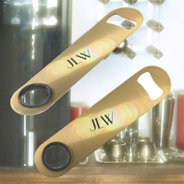 Golden Glow Stylish Glam Customizable Intials Bar Key (Creator Uploaded)