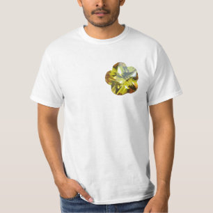 Golden Glow – Yellow Gemstone Flower Design T-Shirt