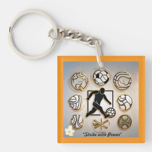 "Golden Goal Creations" Keychain (Front)