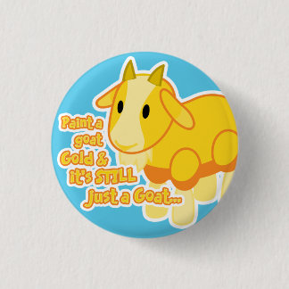 Golden Goat Button