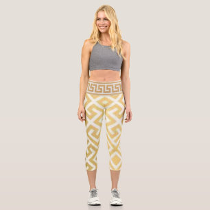 Golden Goddess Capri Leggings