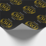 GOLDEN Golden 50 Years Wedding Anniversary 50 all Wrapping Paper<br><div class="desc">A design for him or her, husband and wife to help celebrate your fiftieth wedding anniversary. This design is gold and has the text gold at the top as golden the traditional gift for a 50th wedding anniversary in the USA.. If you would like help customizing this design please feel...</div>