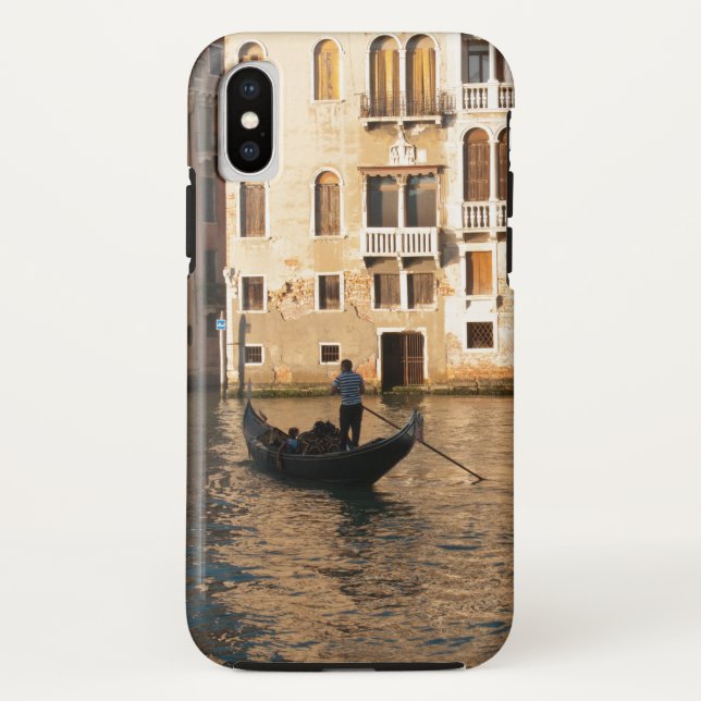 Golden Gondola Venice canal at sunset photo Case-Mate iPhone Case (Back)
