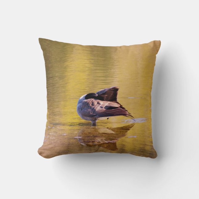 Golden Goose Throw Pillow (Front)