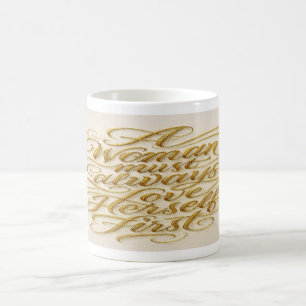 Golden Grace: Self-Love in Every Sip Coffee Mug