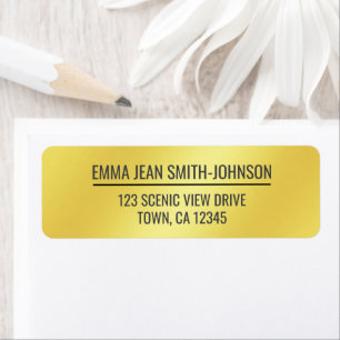 Golden Gradient Chic Moderne Élégant Or Glamour