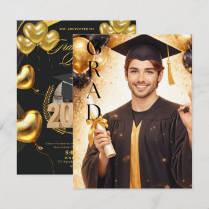 Golden Graduation Celebration 2026 Invitation