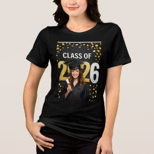 Golden Graduation Celebration Card – Congratulatio Tri-Blend Shirt