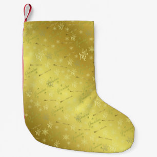 golden grandma merry christmas text stocking