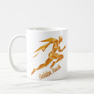 Golden Graphic & Text Coffee Mug