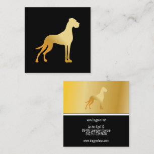 Golden Great Dane Fancy Business Cards