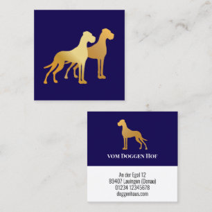 Golden Great Dane Fancy Business Cards