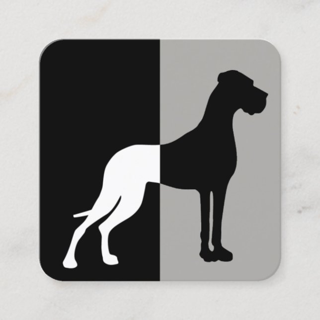 Golden Great Dane Fancy Cartes de visite (Devant)
