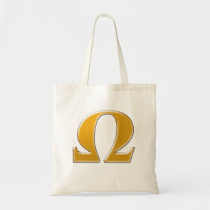 Golden Greek Omega - Symbol of Resistance Tote Bag