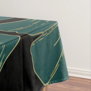  Golden green leaves  Tablecloth