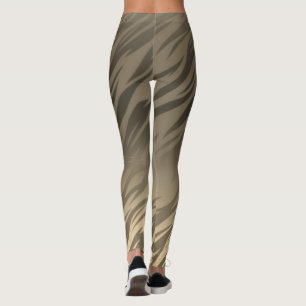 Golden Grey Flaming Leggings