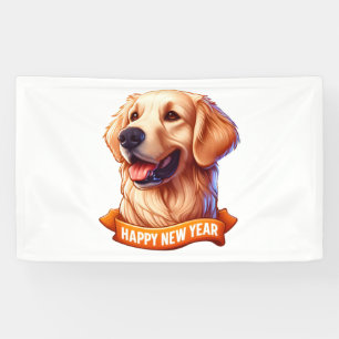 Golden Grin Tongue Out for a Happy New Year! Class Banner
