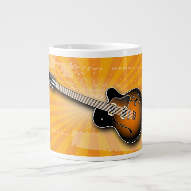 Golden Grunge Burst Guitar Specialty Mug (Front)