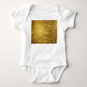 Golden grunge, high-resolution raster illustration baby bodysuit