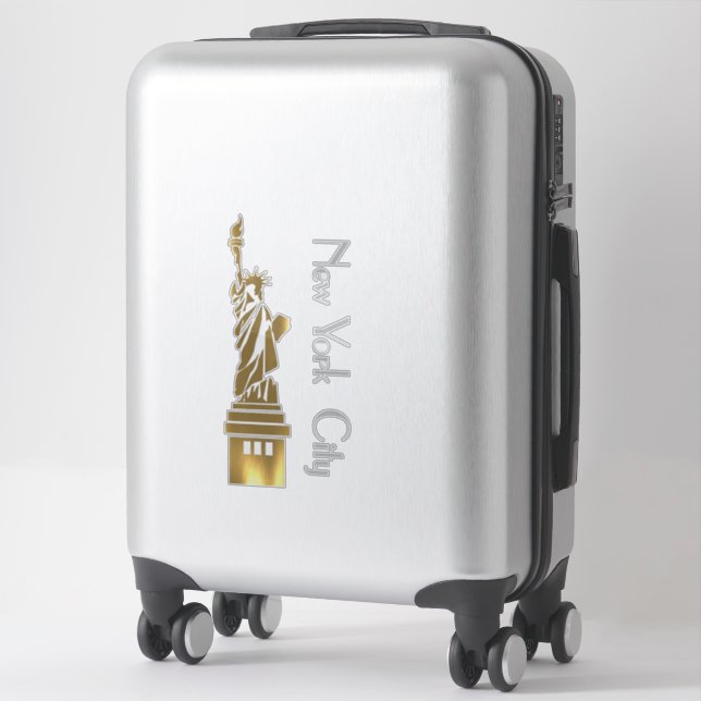 GOLDEN GRUNGE STATUE OF LIBERTY (Suitcase)