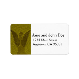 Golden Guardian Angel Label