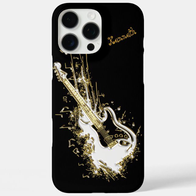 Golden Guitar Sparks Musical Magic Case-Mate iPhone Case (Back)
