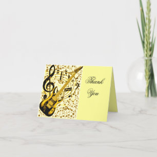 Golden Guitar_ Thank You Card
