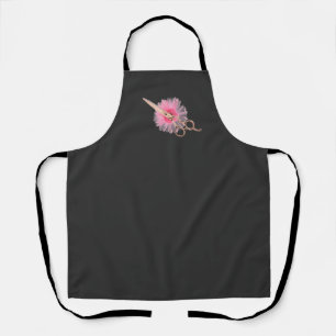 Golden Hair Stylist Scissors Beauty Salon Hairdres Apron