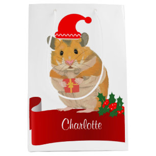  Golden Hamster personalised  Medium Gift Bag